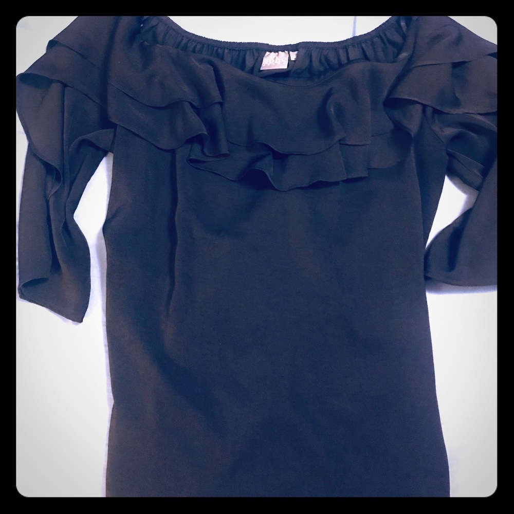 Soho Jeans Black - Off-the-shoulder Top